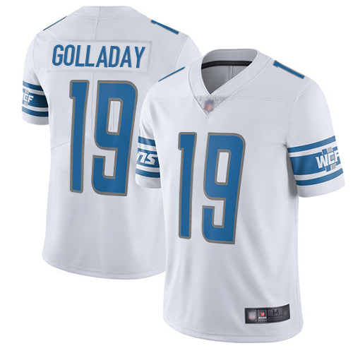 Detroit Lions Limited White Men Kenny Golladay Road Jersey NFL Football #19 Vapor Untouchable->youth nfl jersey->Youth Jersey
